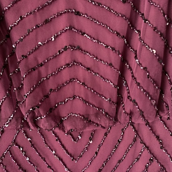 NWT adrienna papell art deco blouson beaded gown - Picture 6 of 10